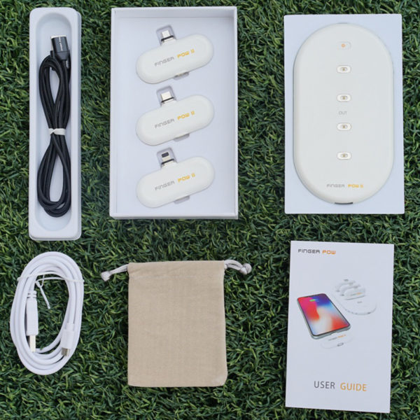 Finger pow ll Power bank Mini หัวแม่เหล็กไร้สาย ขนาดเล็กพกพาสะดวก - Image 5