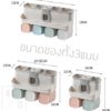 พร้อมส่ง ชั้งวางแปรงสีฟัน ไม่เกะกะ! ที่บีบยาสีฟันพร้อมวางของ วางมือถือได้ ติดกำแพงได้หลายชนิด สะดวกกว่า สะอาดกว่าเดิม - Image 4