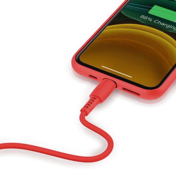 Baseus สายชาร์จ iPhone 2.4A ยาว1.2เมตร สีสวย เหมาะกับiPhone11 สายนิ่ม แต่แข็งแรงงอแล้วไม่หักใน - Image 9