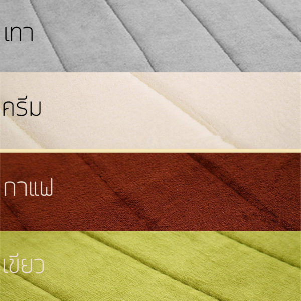 พรมเช็ดเท้านุ่มฟิน60x40ซม. เมมโมรี่โฟม 15mm ซักเครื่องได้ ด้านพื้นบุยางพารากันลื่นเกาะพื้นดี ซับน้ำได้ดี ไม่สะสมเชื้อโรค - Image 4